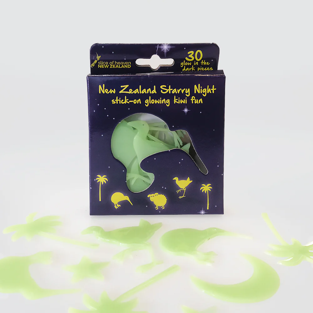 Glow In The Dark 'Kiwiana Stickers'