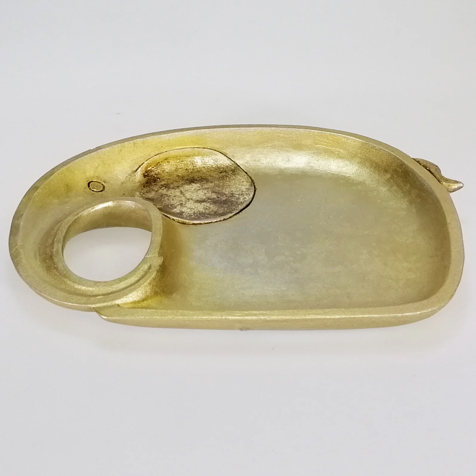 Gold Painted Elephant Scatter Tray Plate - Image 2