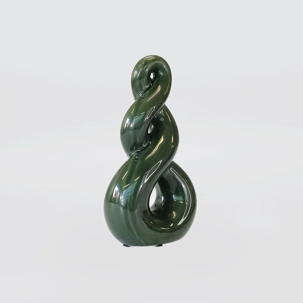 Green Ceramic Eternal Knot - 23cm - Image 2