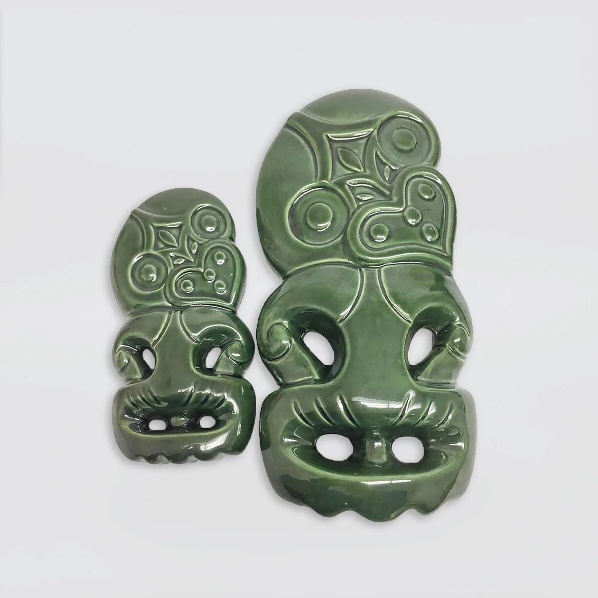 Green Ceramic Tikis - Image 2