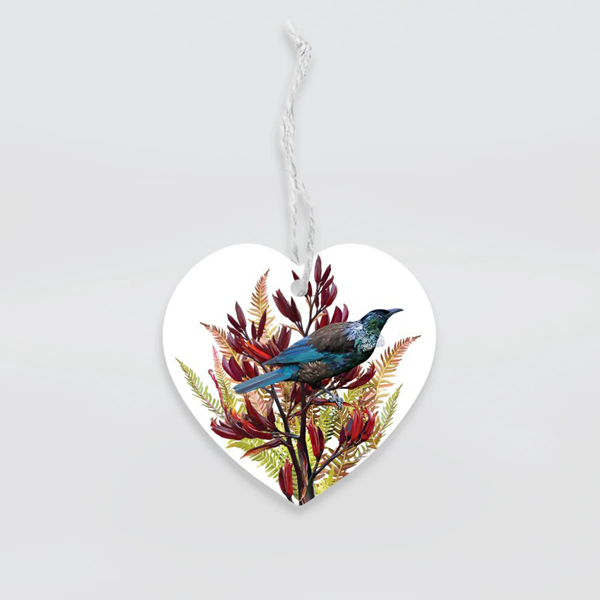 Hanging Hearts - 'Tui On Flax'