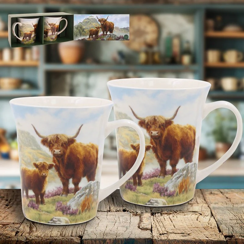 Highland Cow Mugs - Set/2 - Image 2