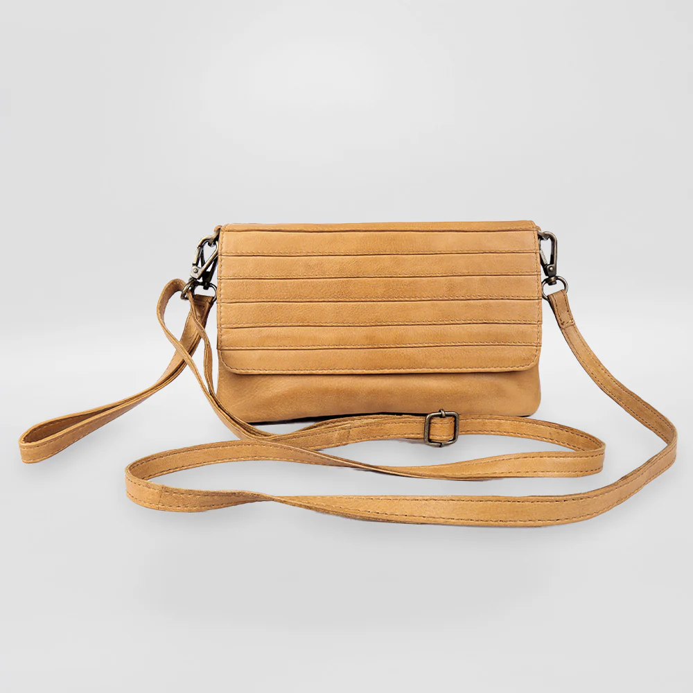 In Leatherz - Leather 'Ridged Flap' Purse - Image 3