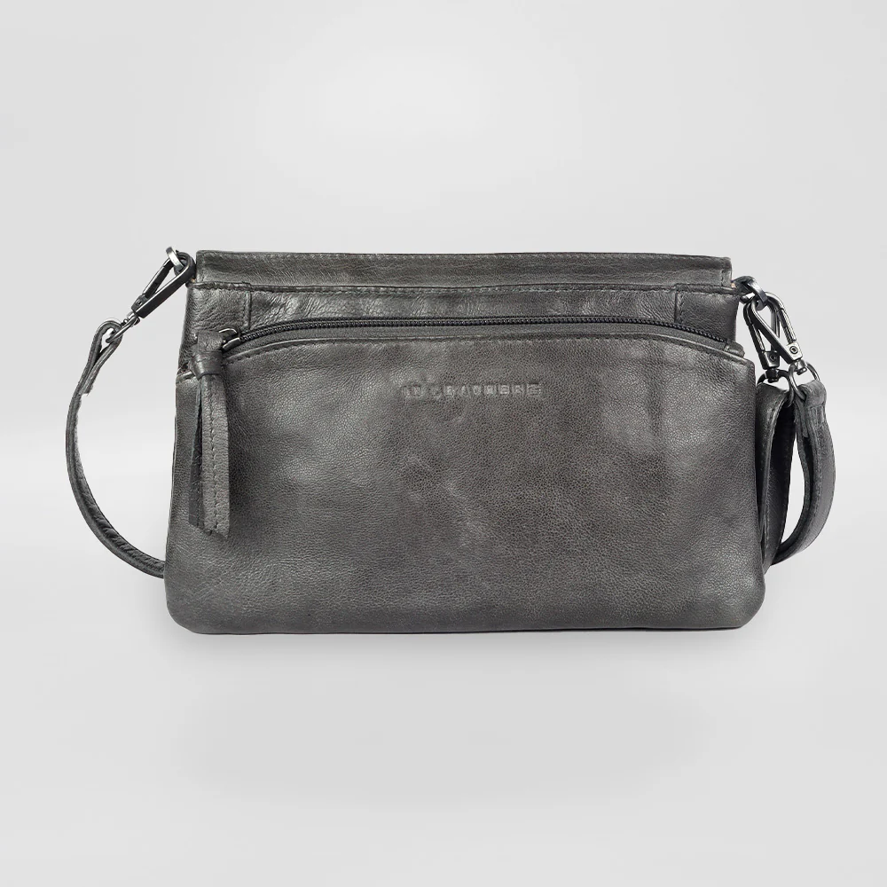 In Leatherz - Leather 'Ridged Flap' Purse - Image 6