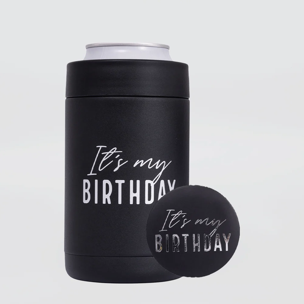 Insulated 'Birthday' Can Cooler