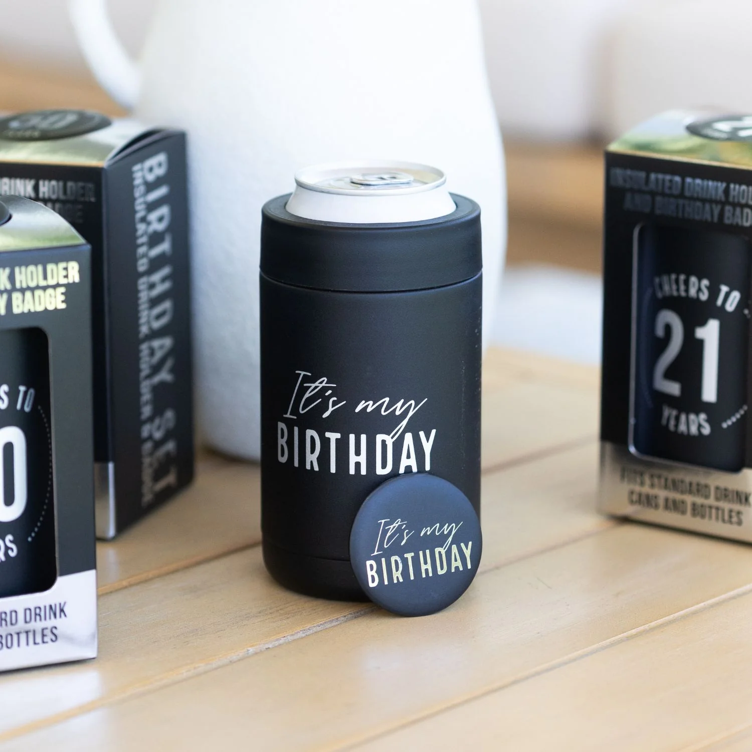 Insulated 'Birthday' Can Cooler - Image 3