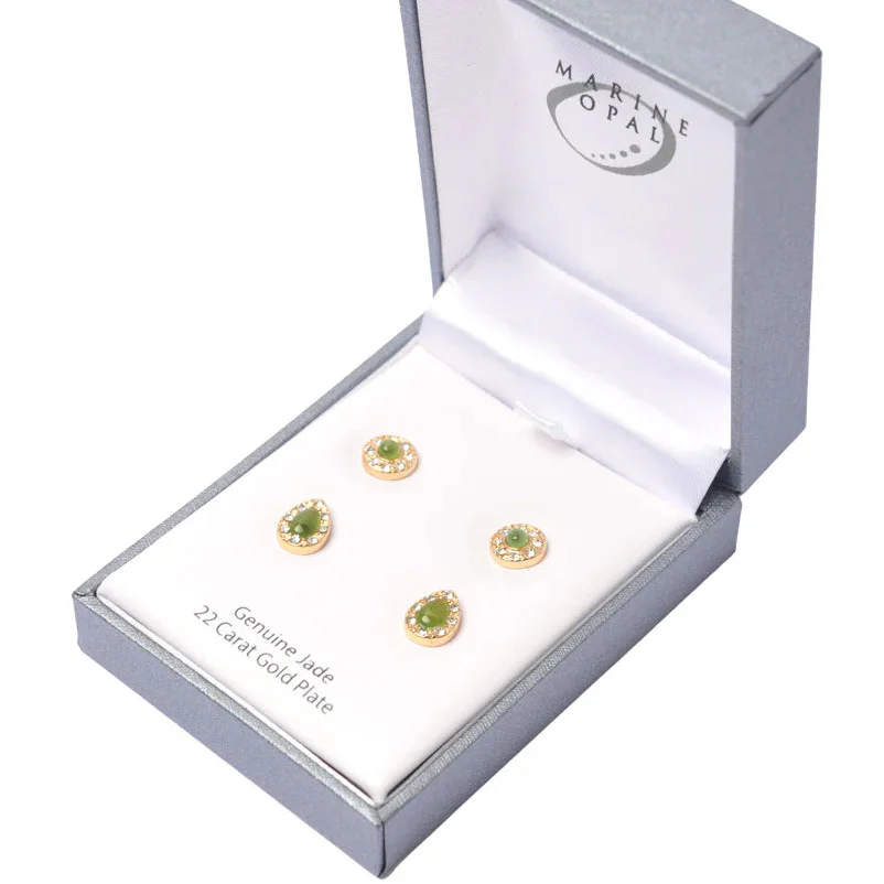 Jade Earrings - 'Teardrops' - Image 2