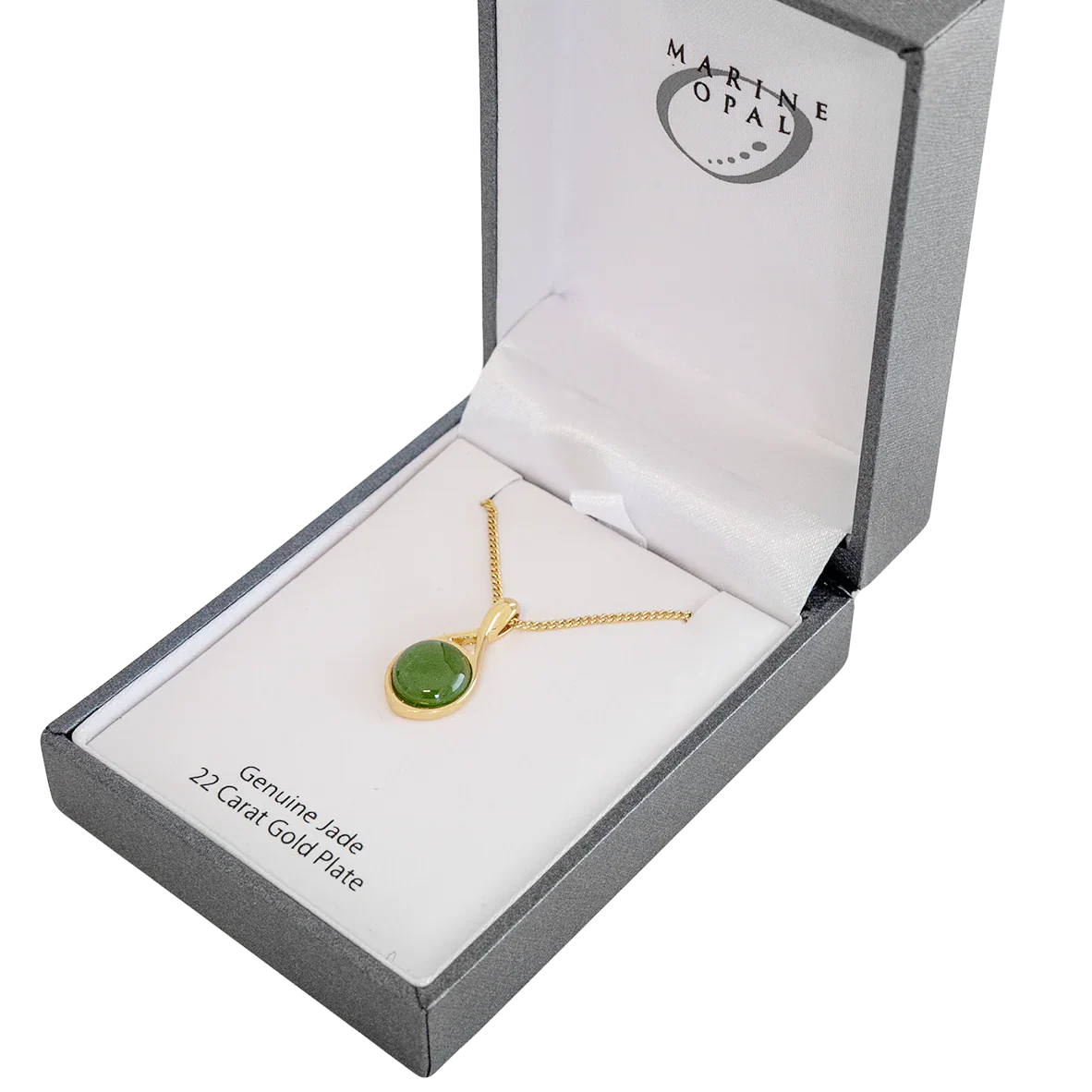 Jade Necklace - 'Small Twist' - Image 2