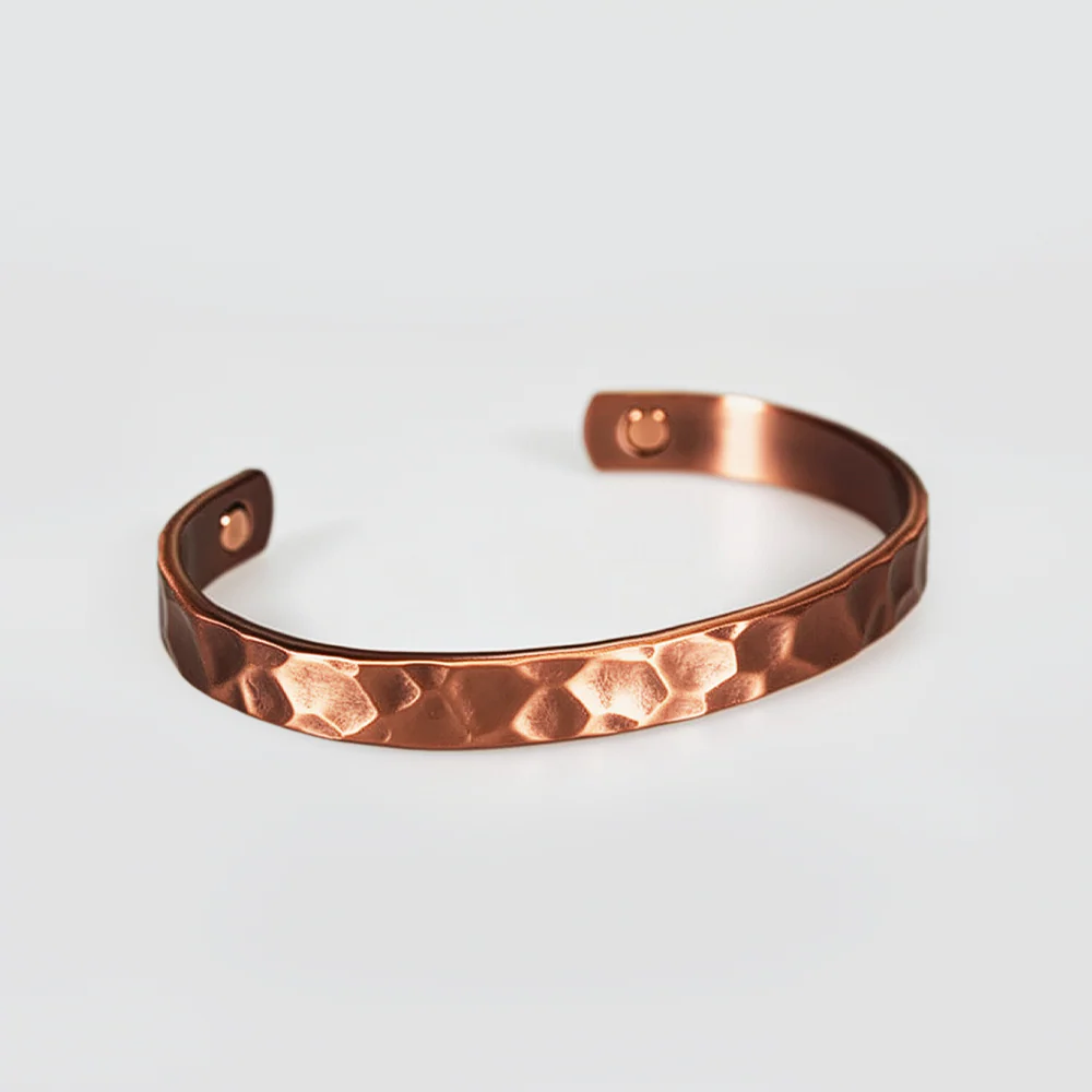 Beaten Copper Bracelets - Polished/Vintage - Image 2