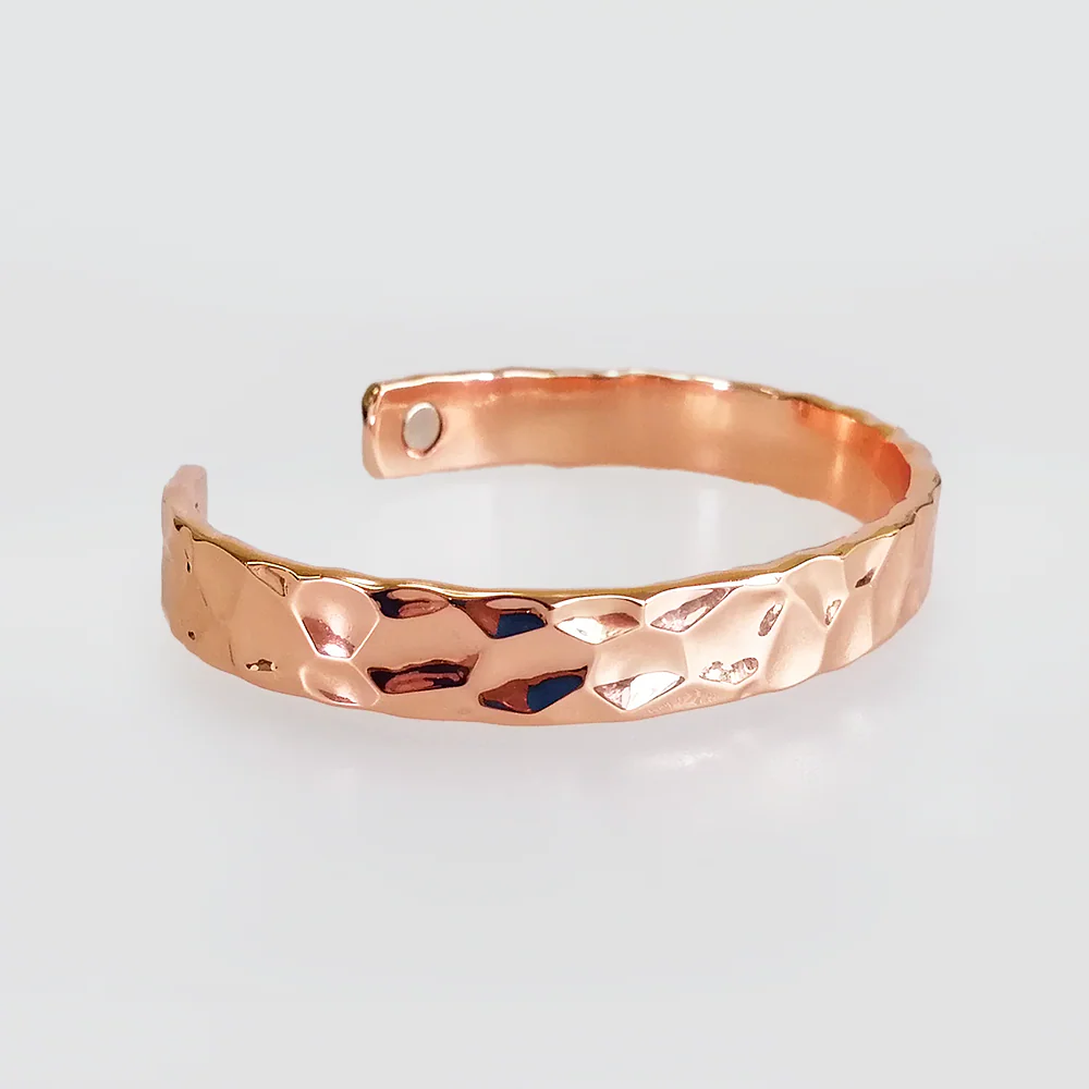 Beaten Copper Bracelets - Polished/Vintage - Image 5