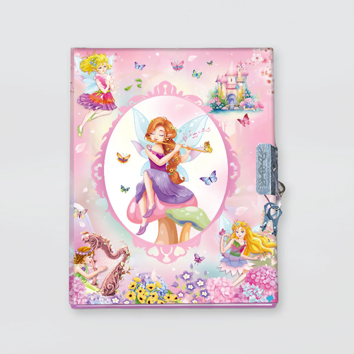 Kids 'Fairy & Butterflies' Lockable Diary