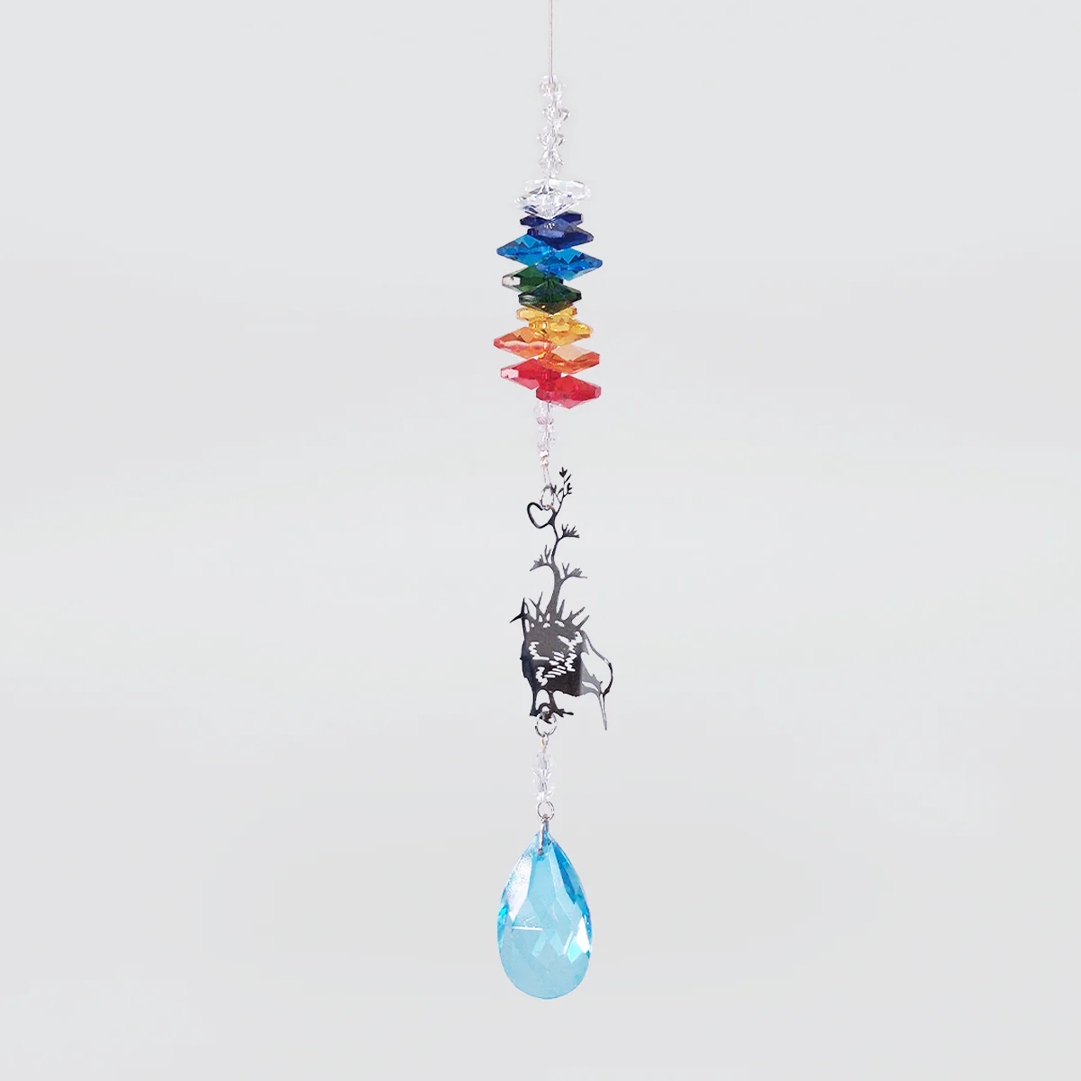 Kiwi & Crystal Suncatcher