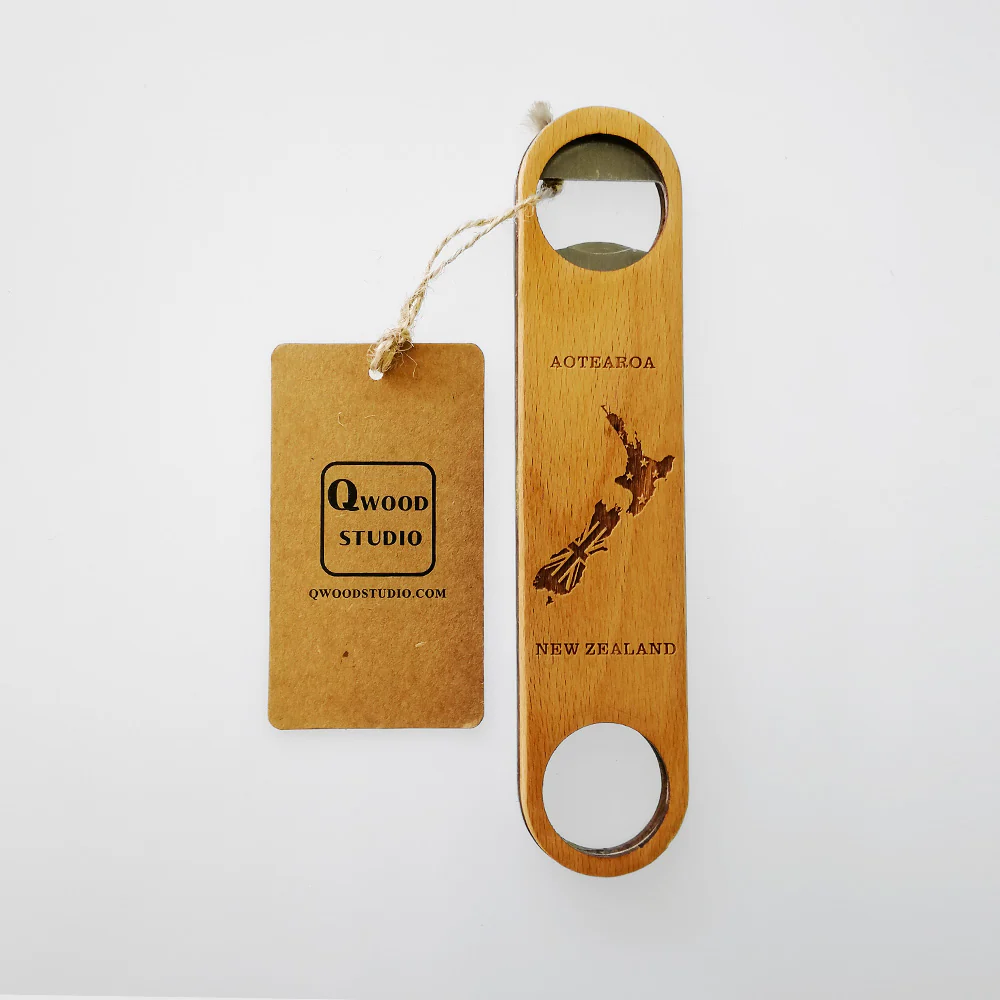 NZ-Themed Bottle Opener W/ Paua