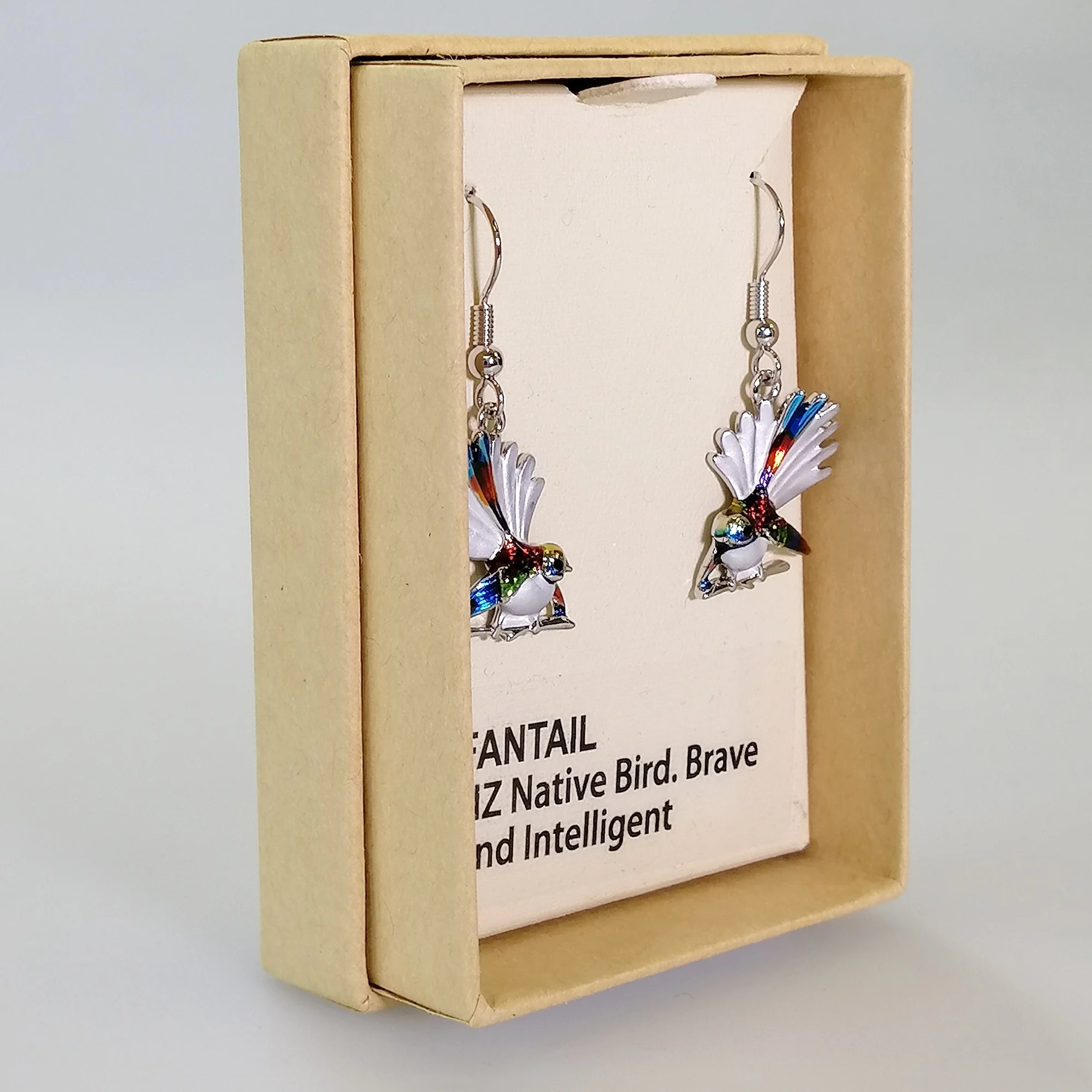 Kiwicraft - Colourful Fantail Earrings - Image 3