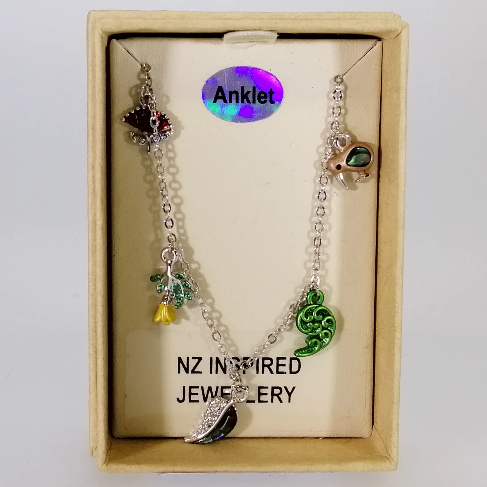 Kiwicraft - Kiwiana Rhodium Anklet - Image 5