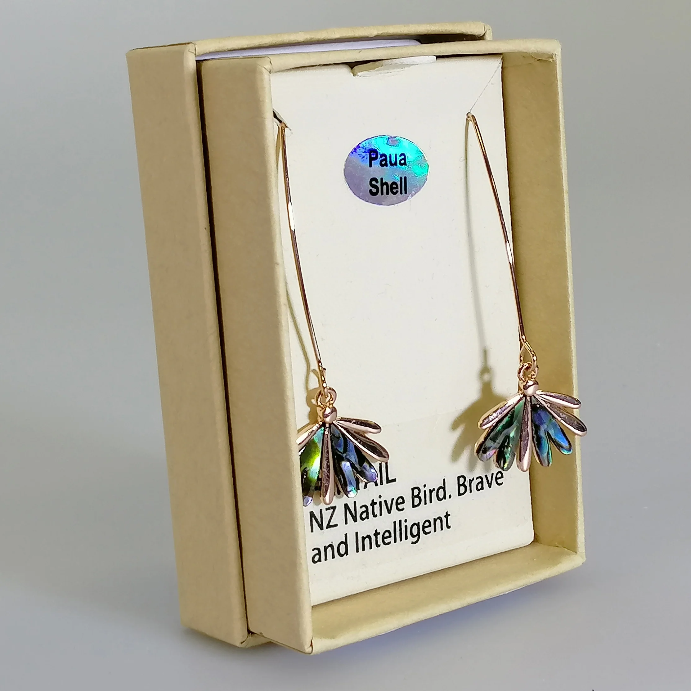 Kiwicraft - Paua Fantail Earrings - Image 2
