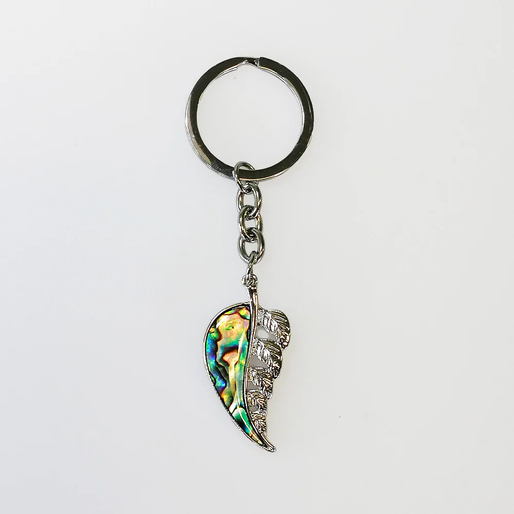 Kiwicraft - Paua Silver Fern Keyring - Image 3
