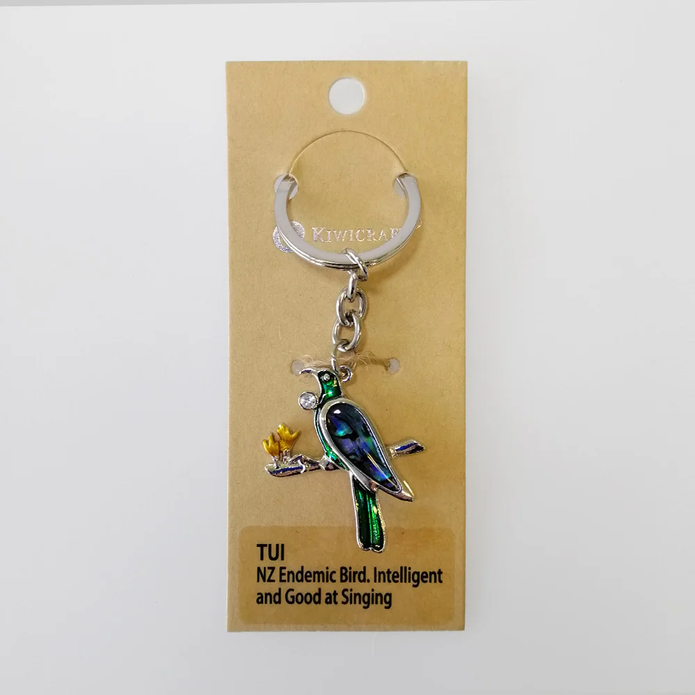 Kiwicraft - Paua Tui Keyring - Image 3