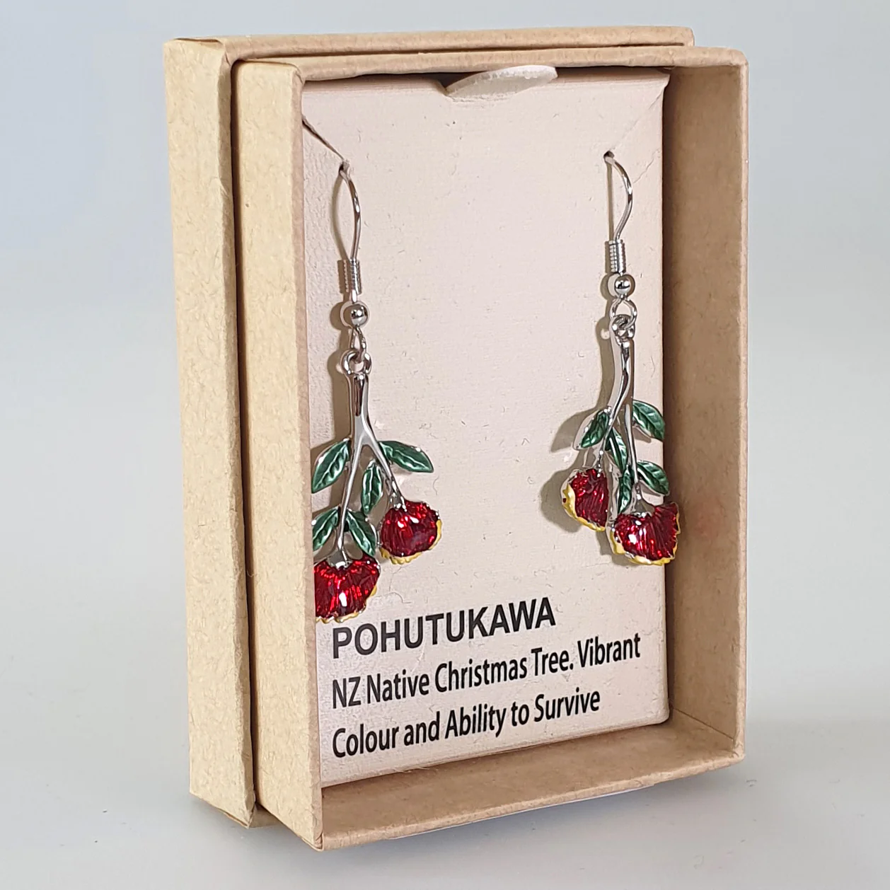Kiwicraft - Pohutukawa Earrings - Image 2