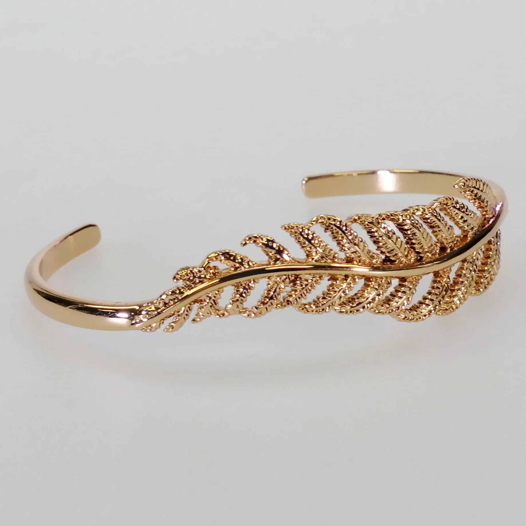 Kiwicraft - Rose Gold Fern Bracelet - Image 2