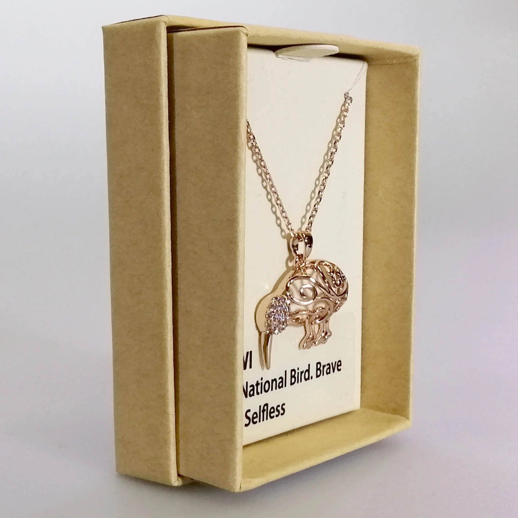 Kiwicraft - Rose Gold Kiwi Necklace - Image 2