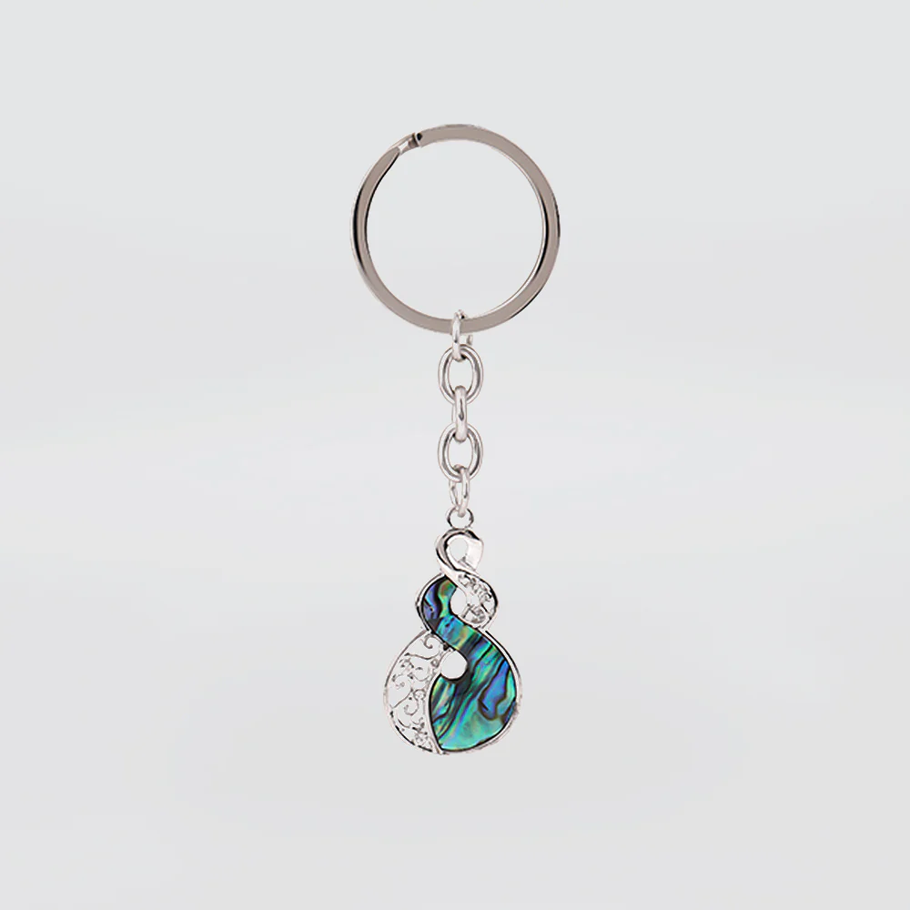 Kiwicraft - S/Steel Twist Paua Keyring