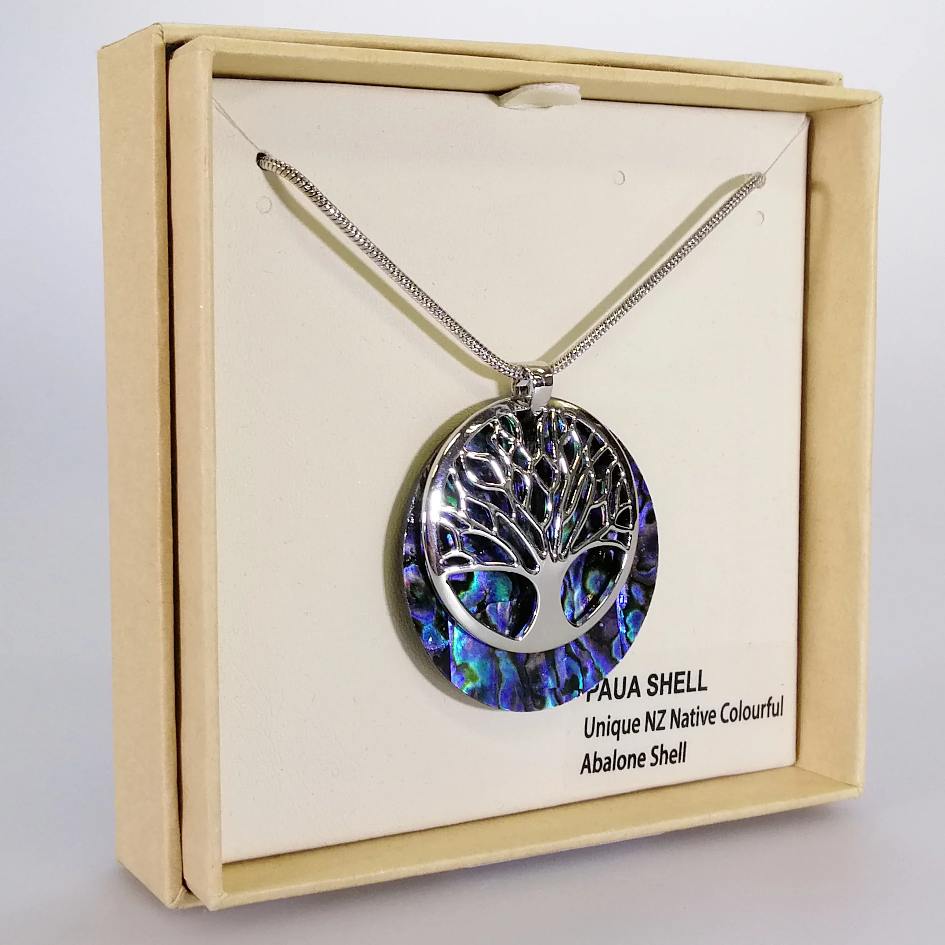 Kiwicraft - Tree of Life Paua Necklace - Image 2
