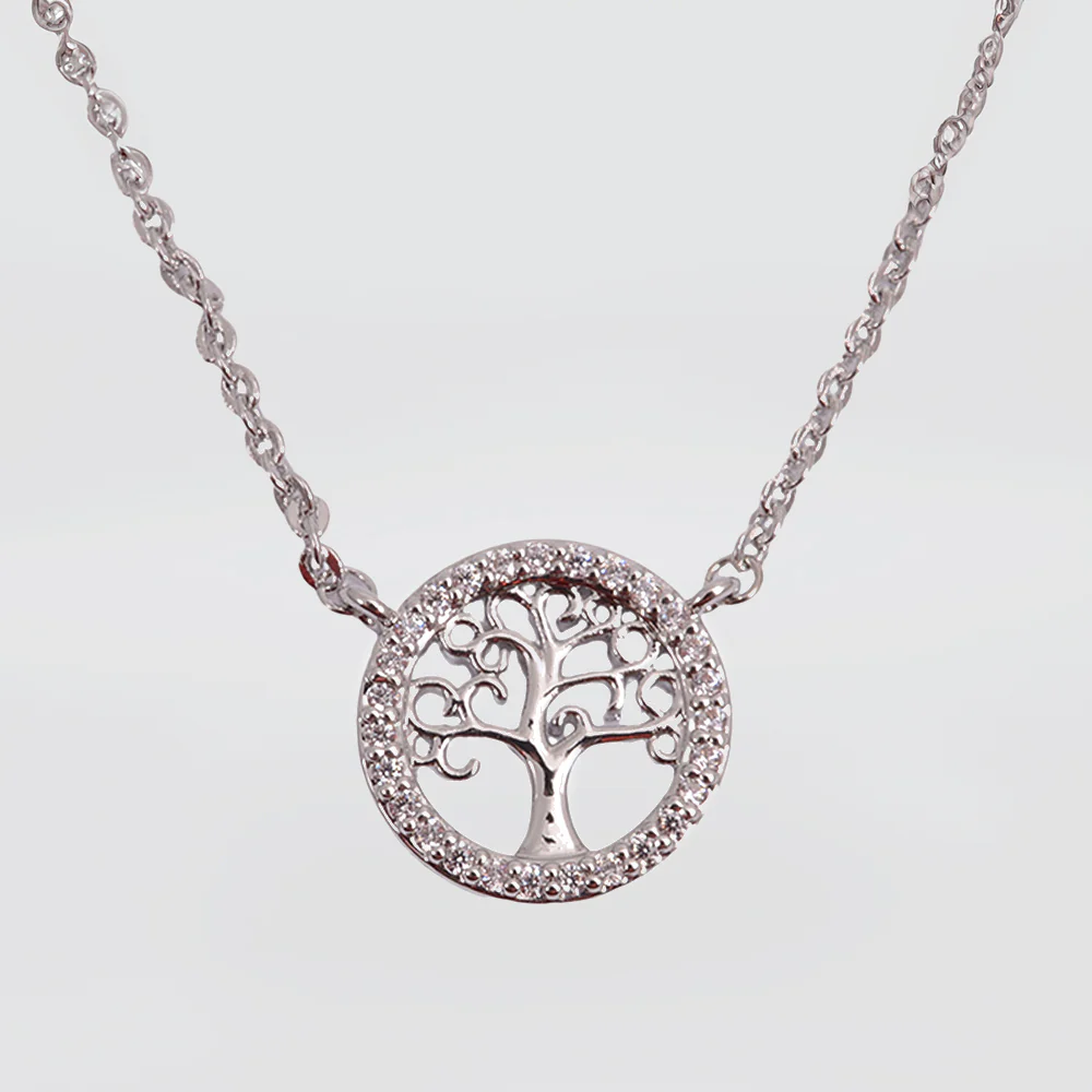 Kiwicraft - 'Tree Of Life' Rhodium Pendant