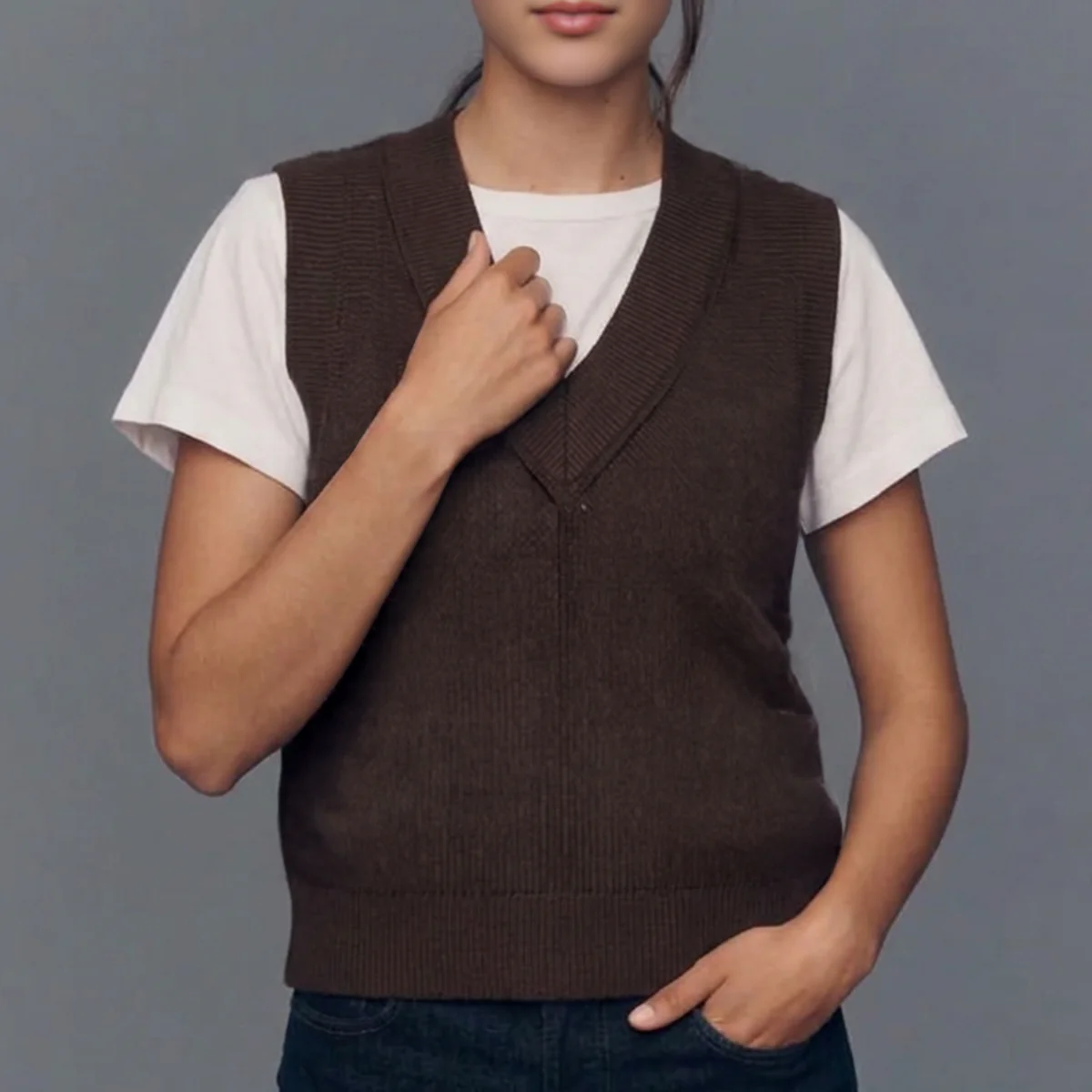 Knitted Sleeveless Vests - Image 4