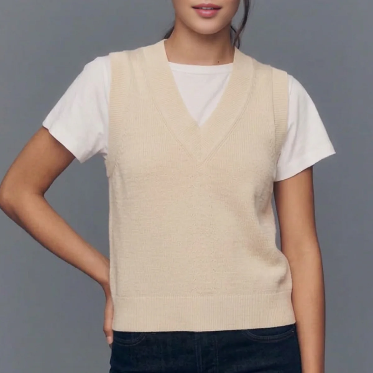 Knitted Sleeveless Vests - Image 6