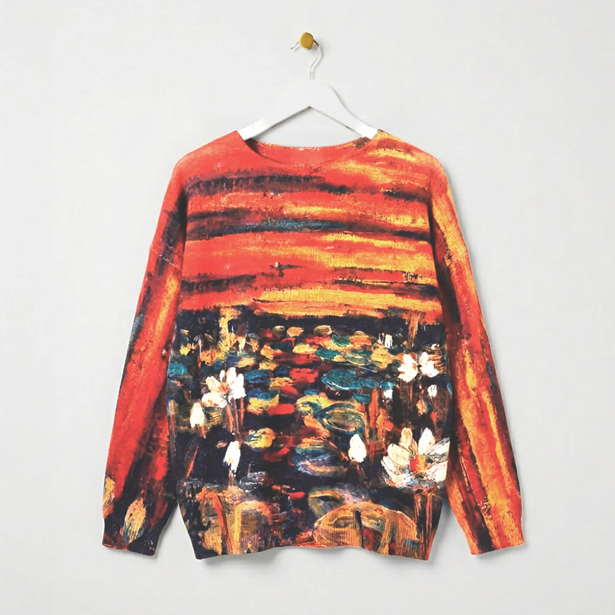 Knitted Top - 'Orange Sunset'