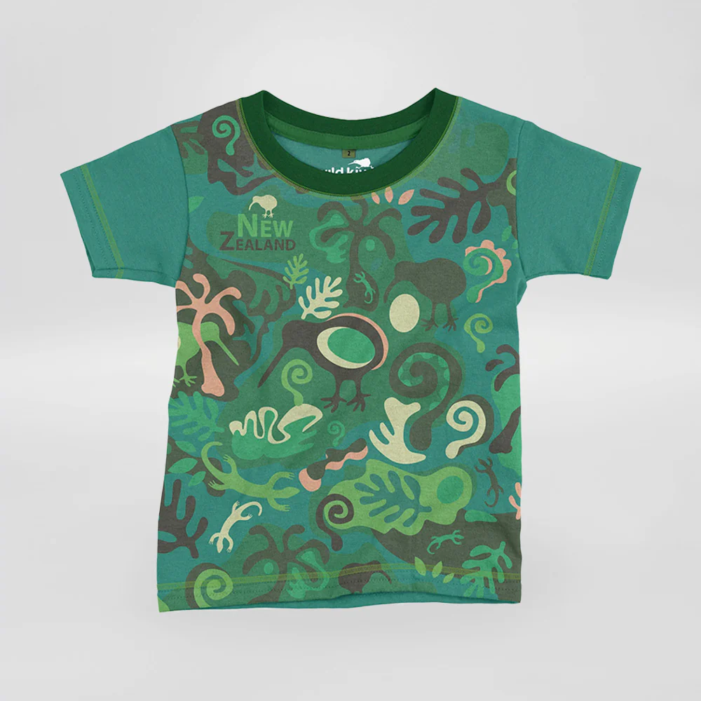 Kiwi Camo - Kids T-Shirt