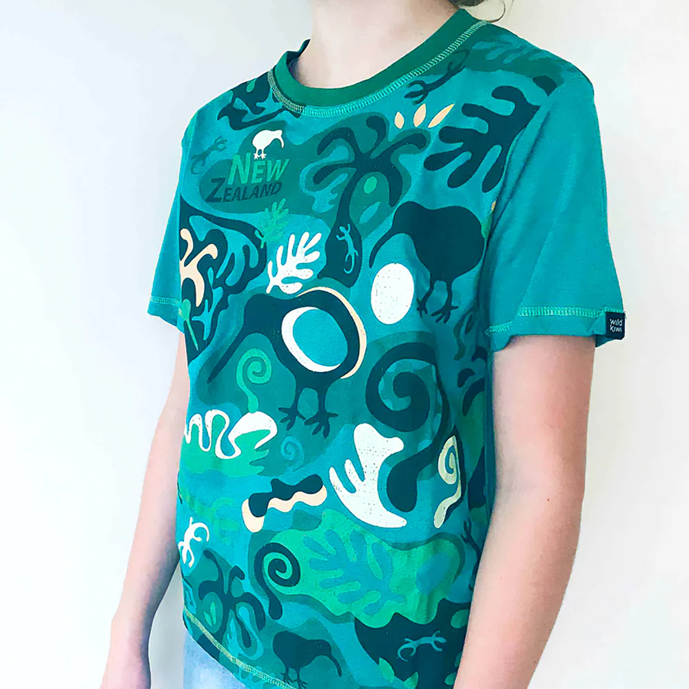 Kiwi Camo - Kids T-Shirt - Image 2