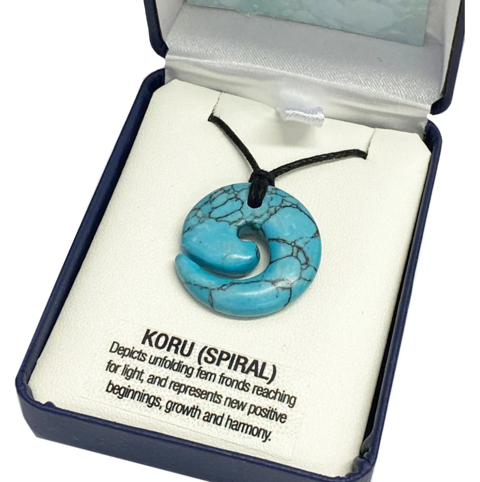 Turquoise Necklace - 'Koru' - Image 2