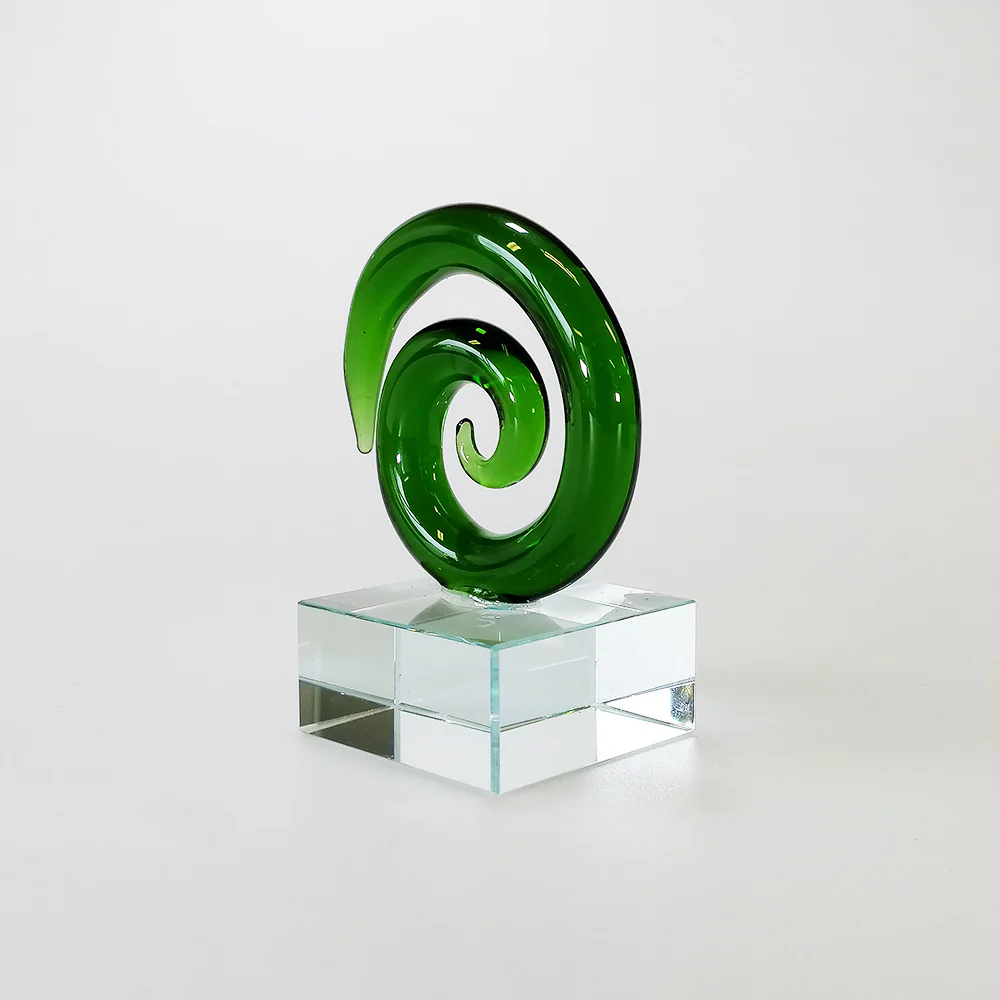 Koru Glass Spiral - 7cm - Image 2