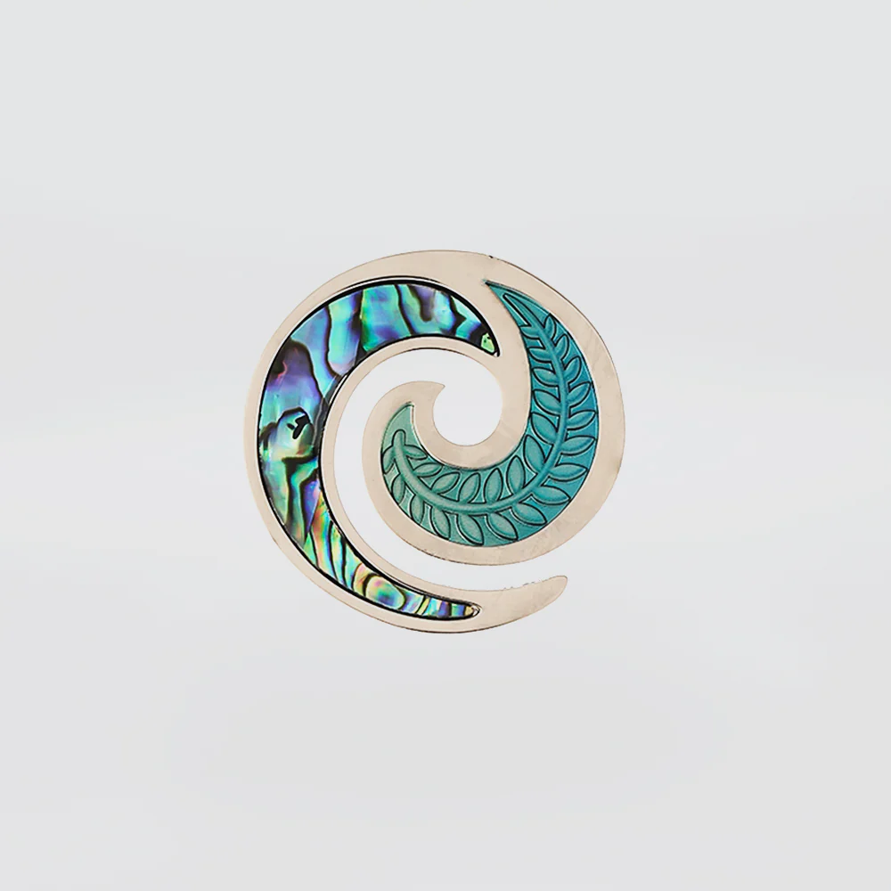 Koru Spiral Paua Magnet