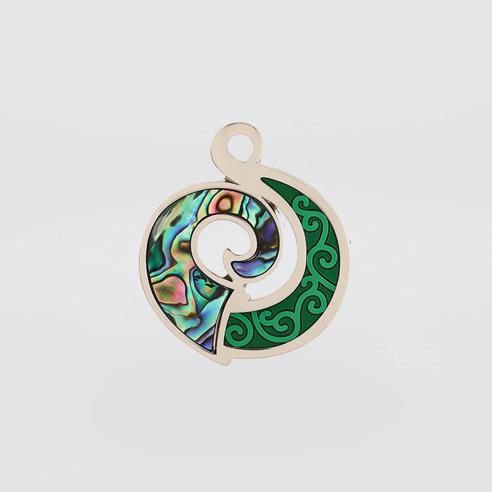 Koru Spiral Paua Magnet