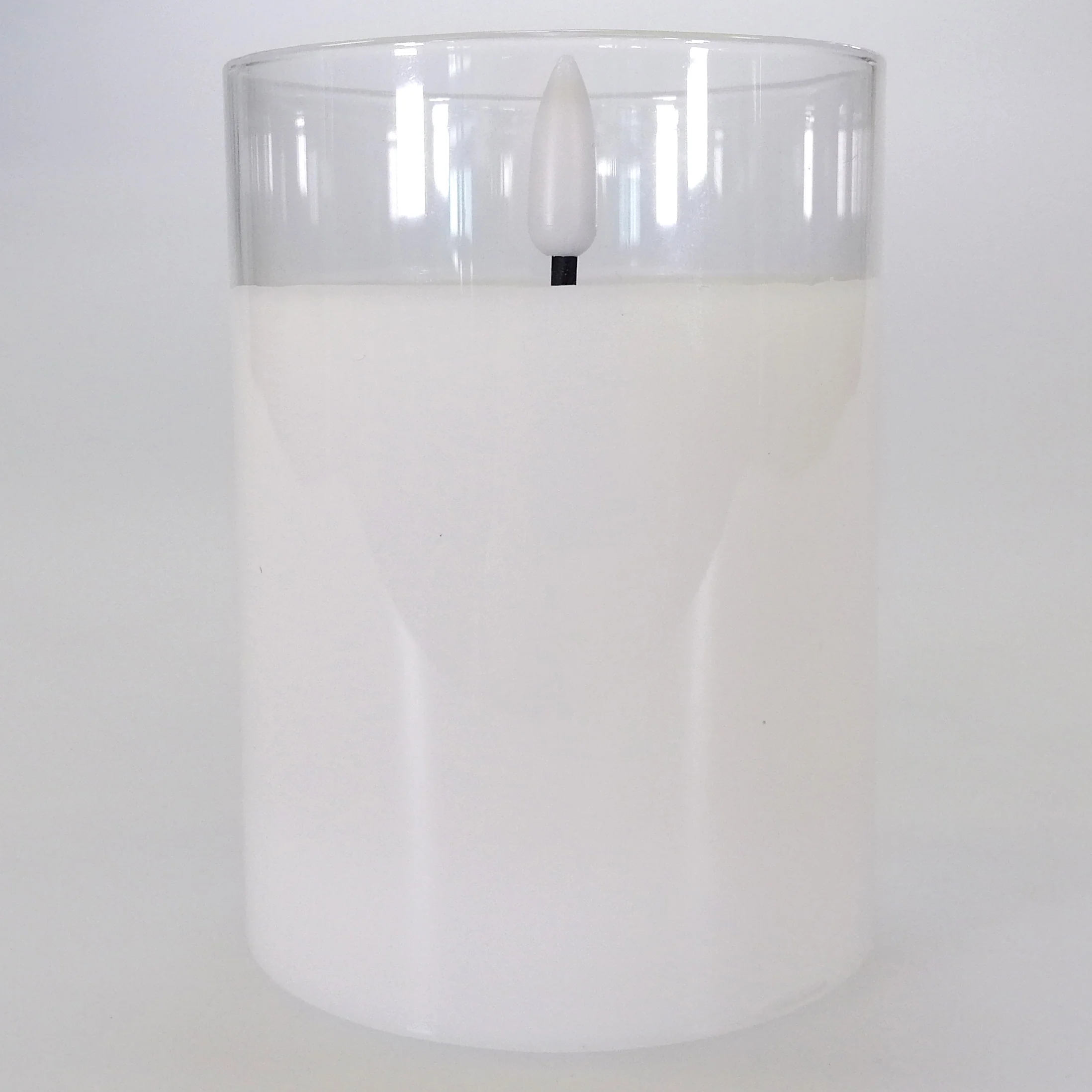 LED Glass Candle - 10cm - Image 3