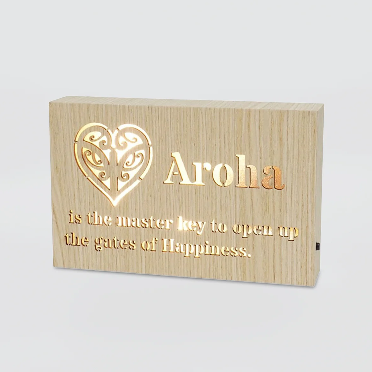 LED Kiwiana Block - 'Aroha Master Key'