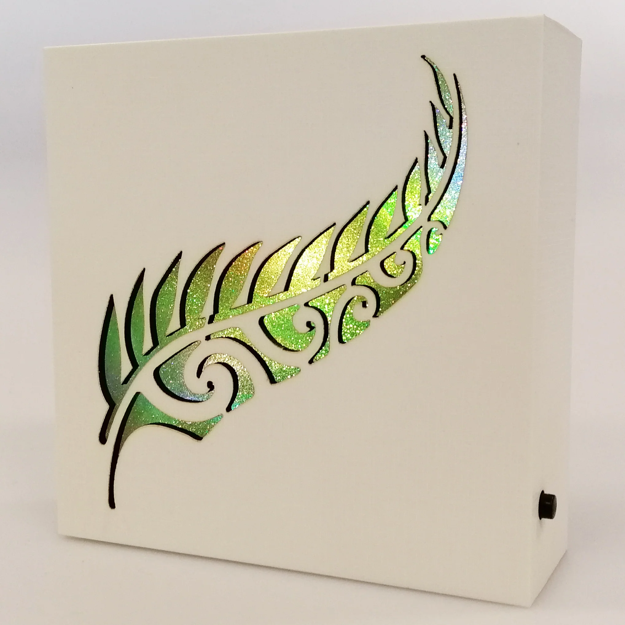 LED Kiwiana Block - 'Fern' - Colour Changing