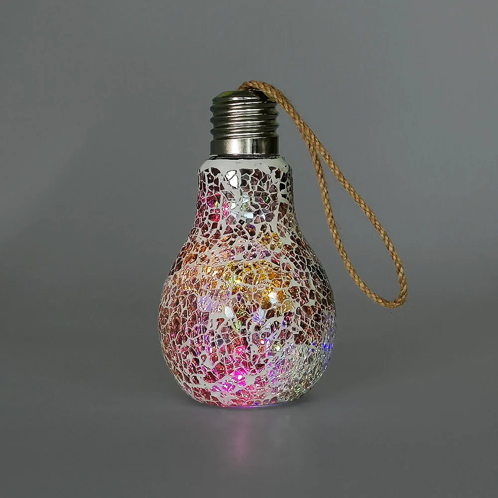 LED Mosaic Light Bulb - Iridescent- 17cm - Image 2