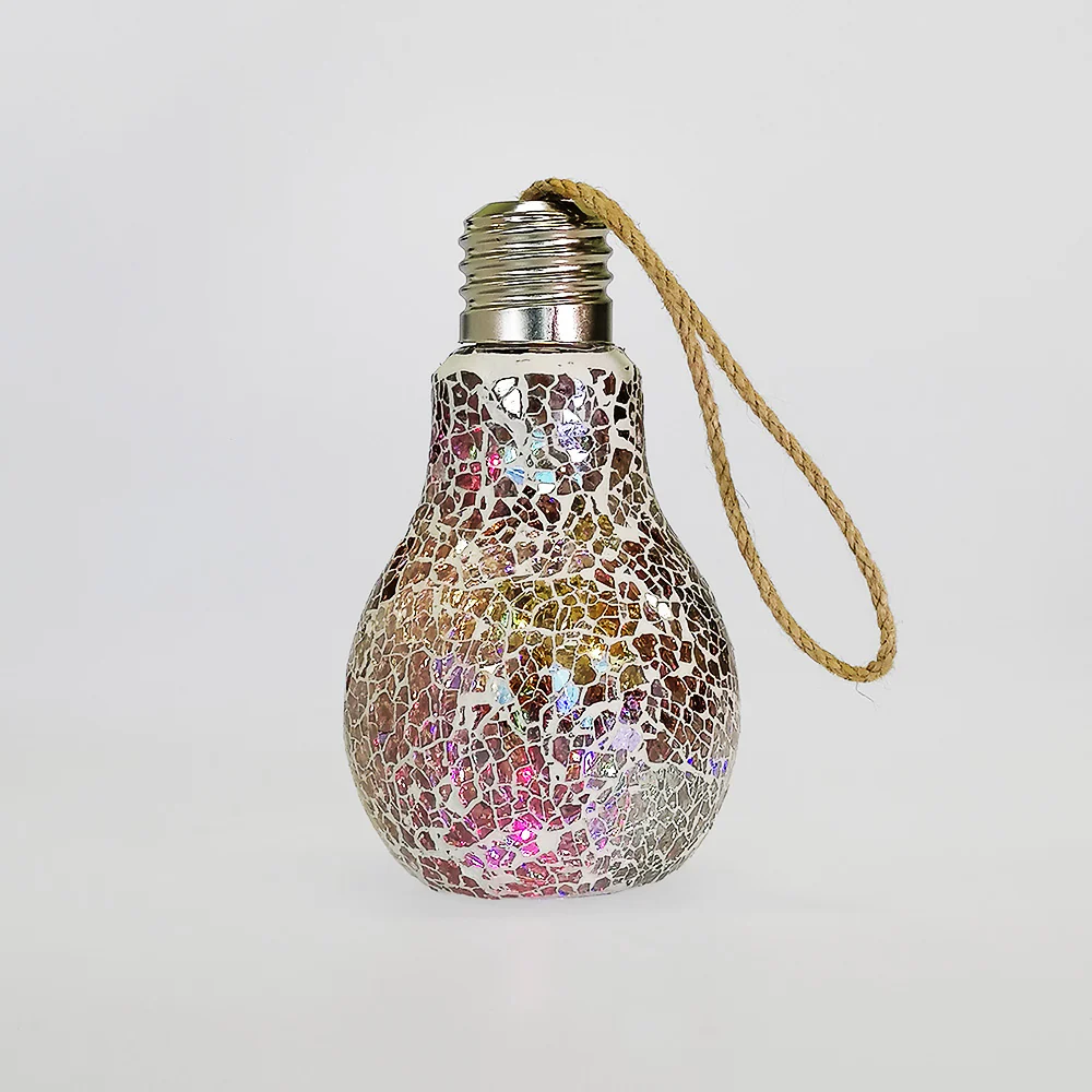 LED Mosaic Light Bulb - Iridescent- 17cm - Image 3