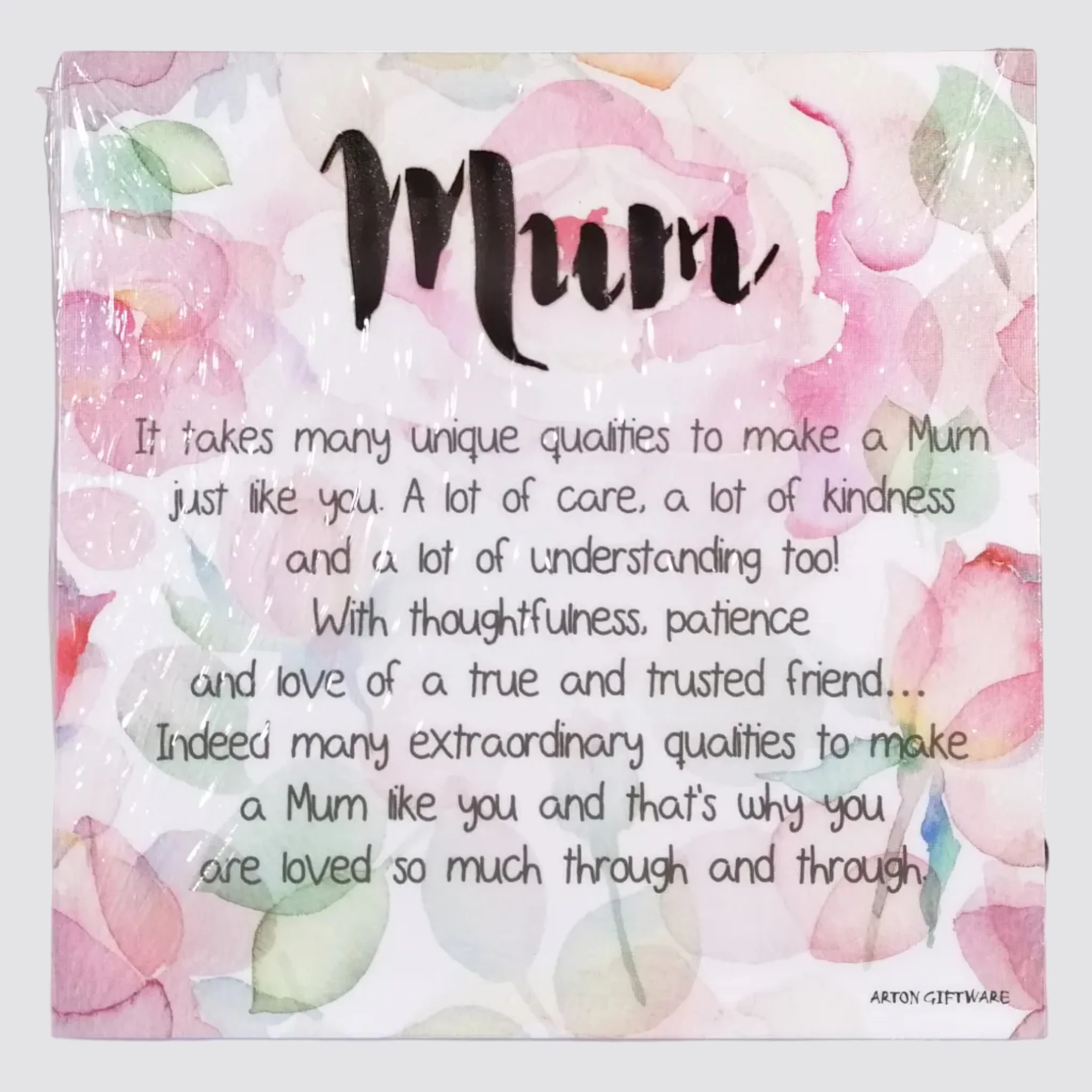 LED Sentimental Plaque - 'Mum'