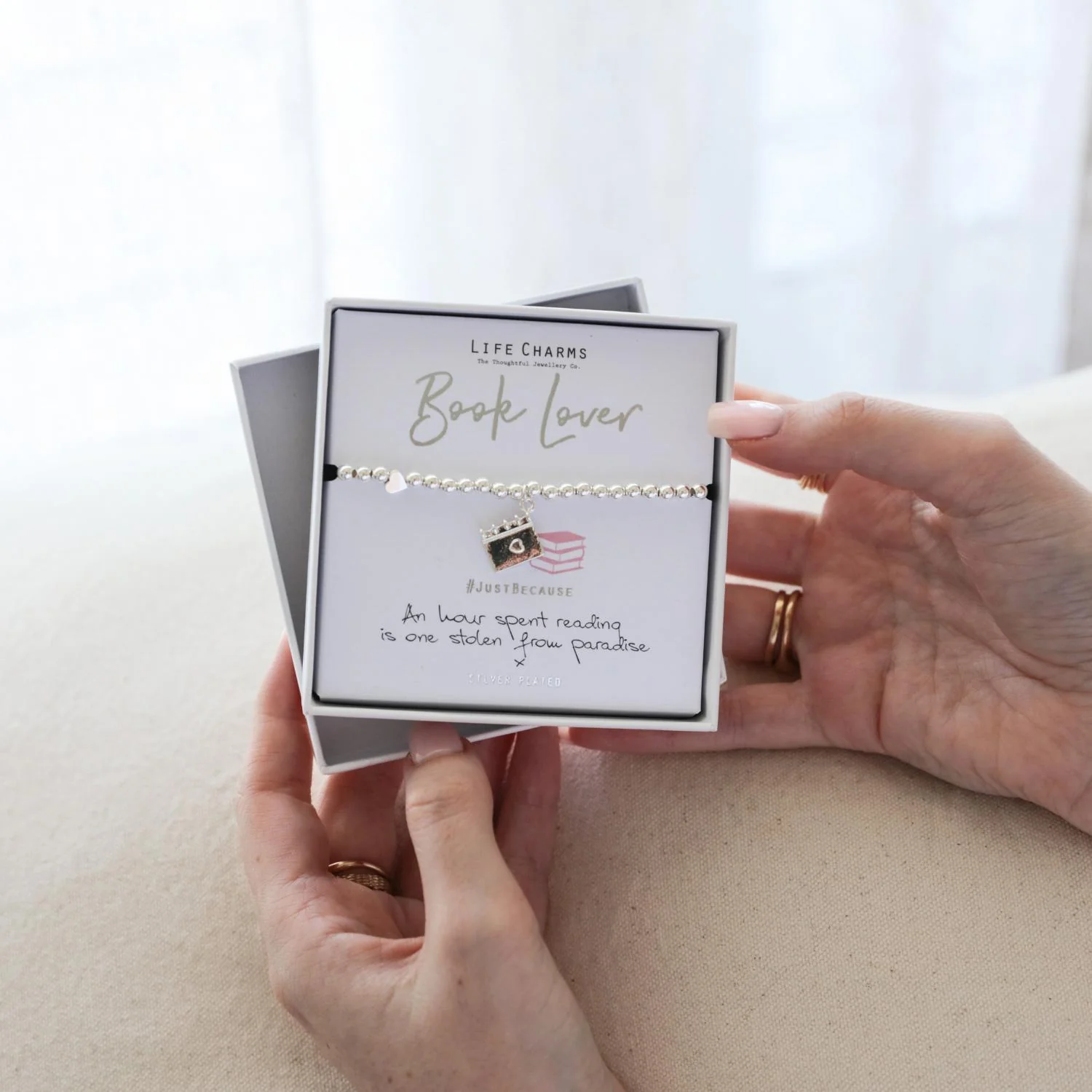 Life Charms - Bracelet - Book Lover - Image 2