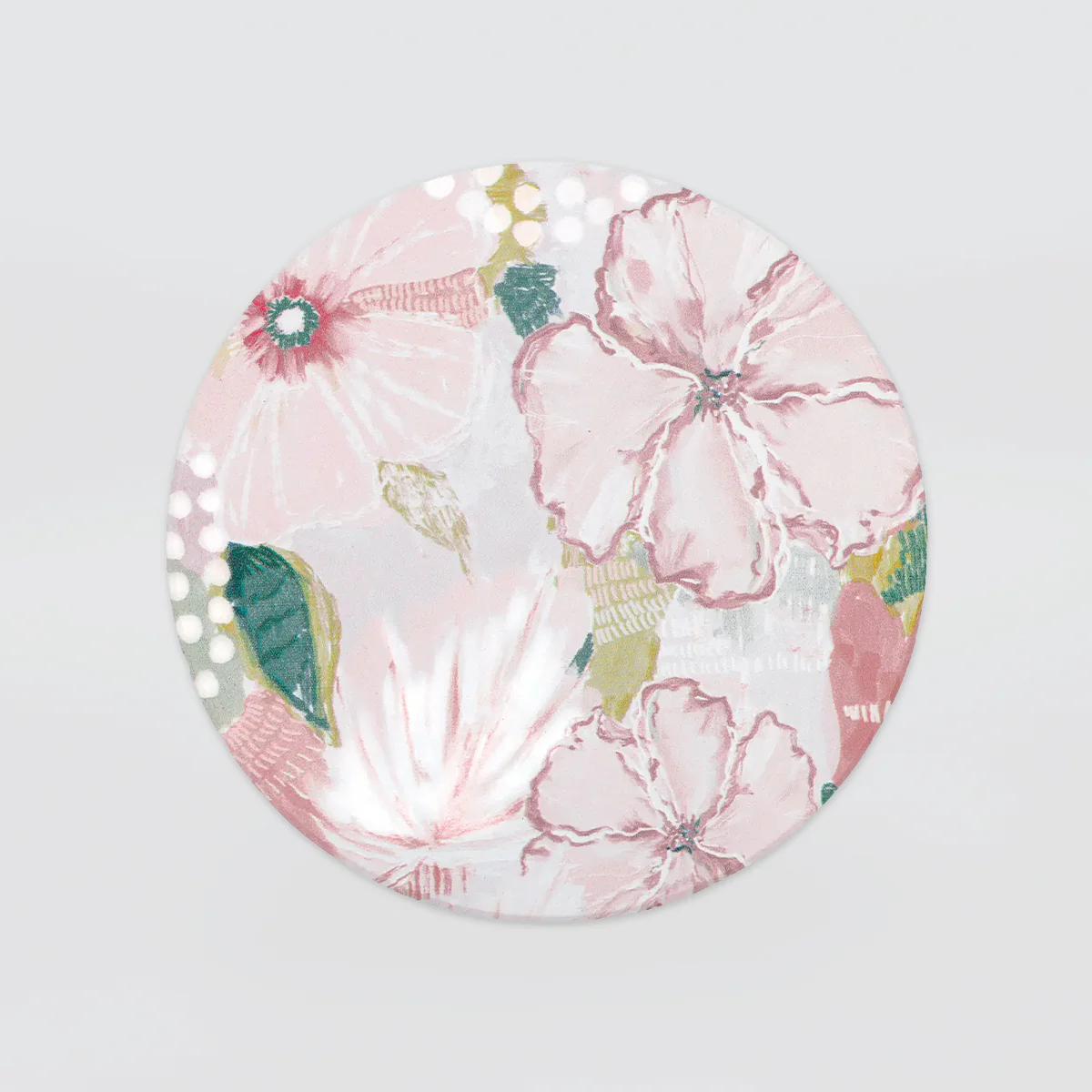 Love, Vera - Ceramic Coaster - Floral Clay