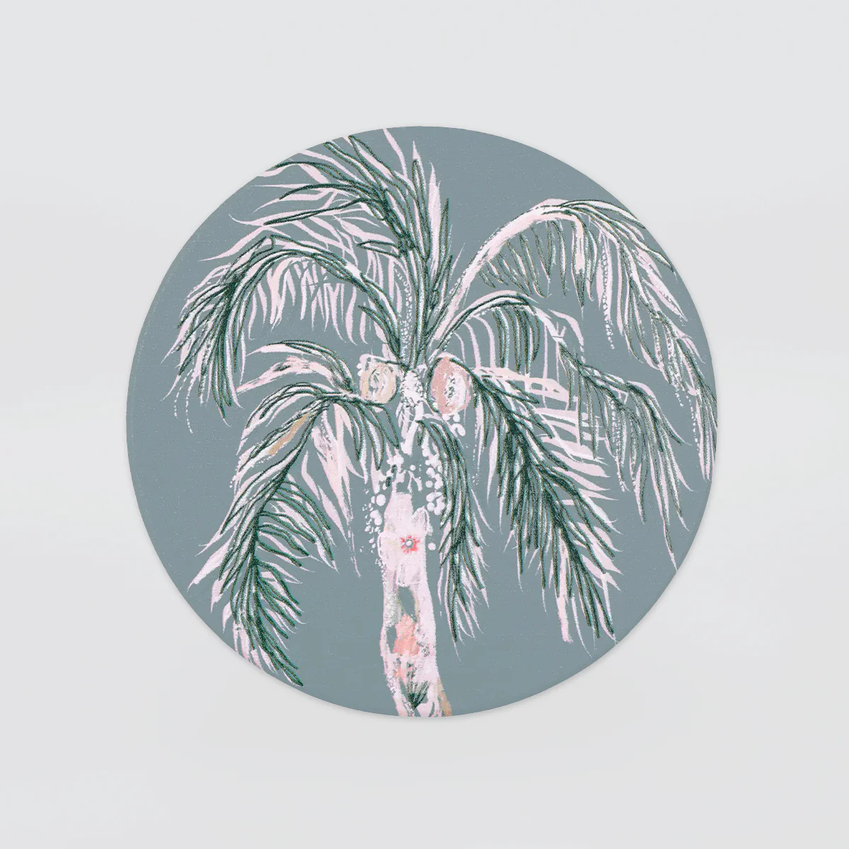 Love, Vera - Ceramic Coaster - Palm Tree