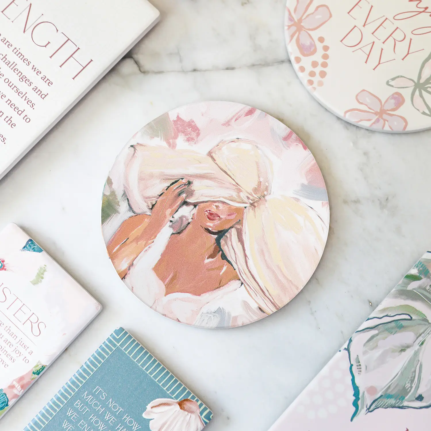 Love, Vera - Ceramic Coaster - Woman - Image 2