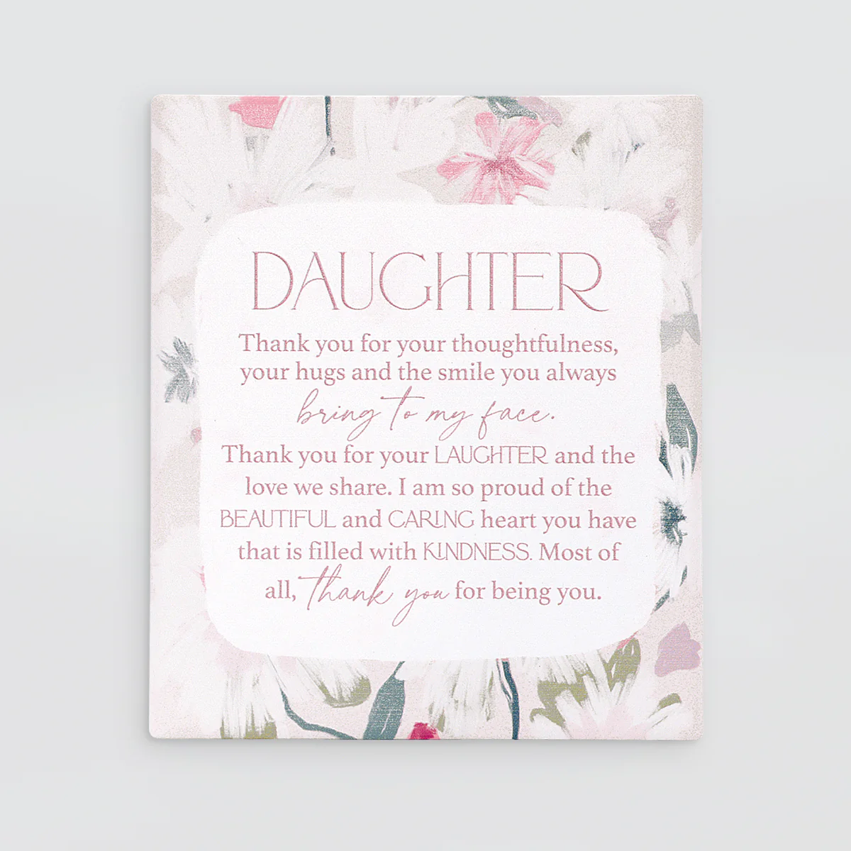 Love, Vera - Verse Plaque - Daughter