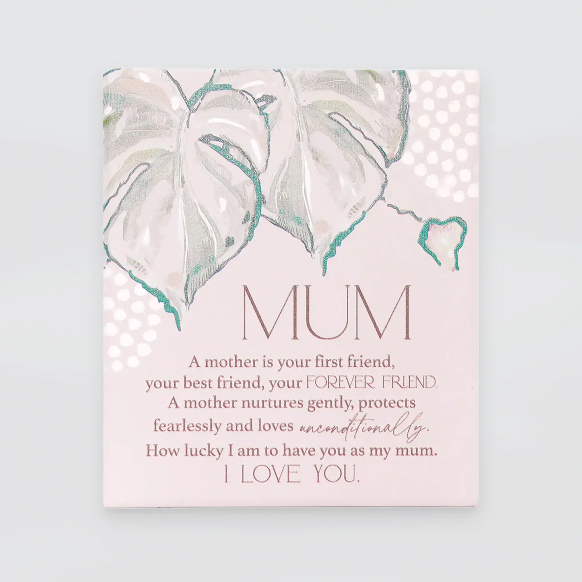 Love, Vera - Verse Plaque - Mum