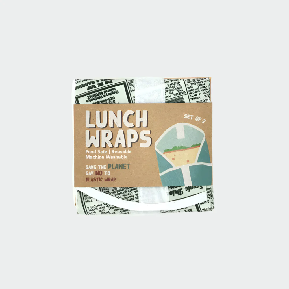 Lunch Wraps 'Retro Paper' - 2pc
